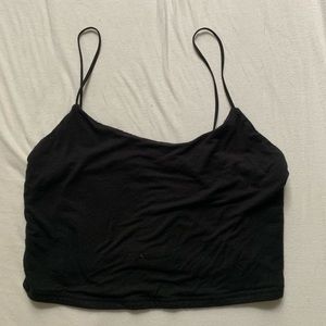 Black tank top